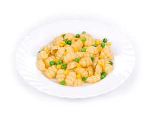 Pasta shells with vegetables