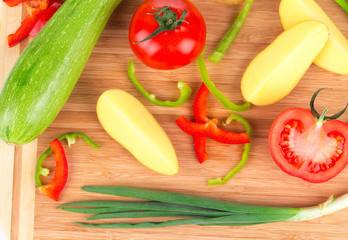 various ripe vegetables