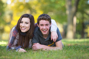 Fototapeta premium Smiling Boyfriend and Girlfriend