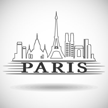 Paris city skyline