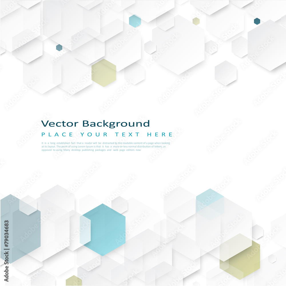 Aufkleber abstract geometric background with hexagons.