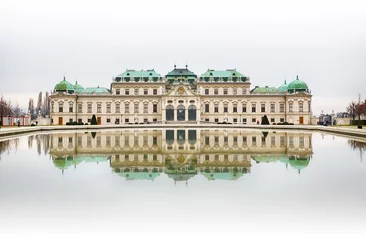 Fotobehang Paleis Belvedere in Wenen © castenoid