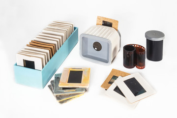 Photographic film and slides of old times