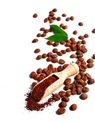 Сoffee beans, isolated on white