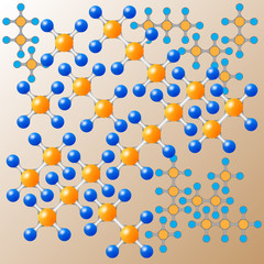 Molecules background