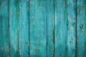 Green wood plank background