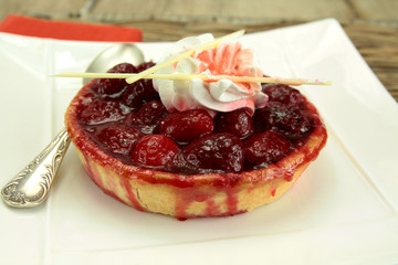 tartelette aux framboises