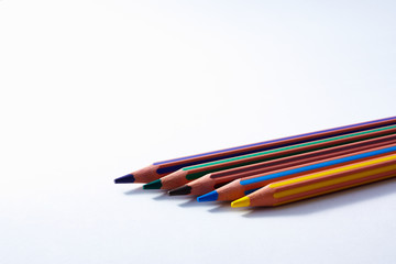 Row of Colored Pencils