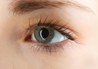 Human eye close-up