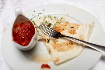 Leftovers of kebab