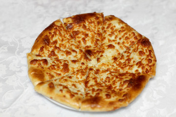 Plate with imeretian khachapuri