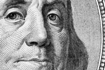 close up of dollar bill