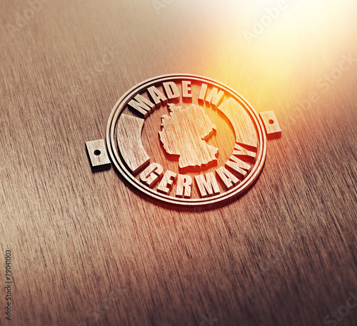 "Made in Germany - Siegel - Glow." Stock photo and royalty-free images