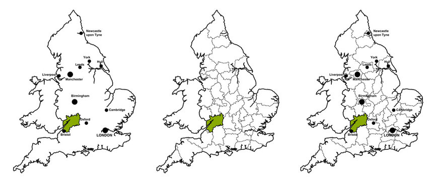 Gloucestershire Located On Map Of England