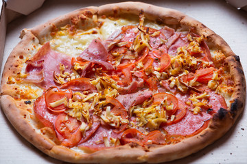 Delicious italian pizza