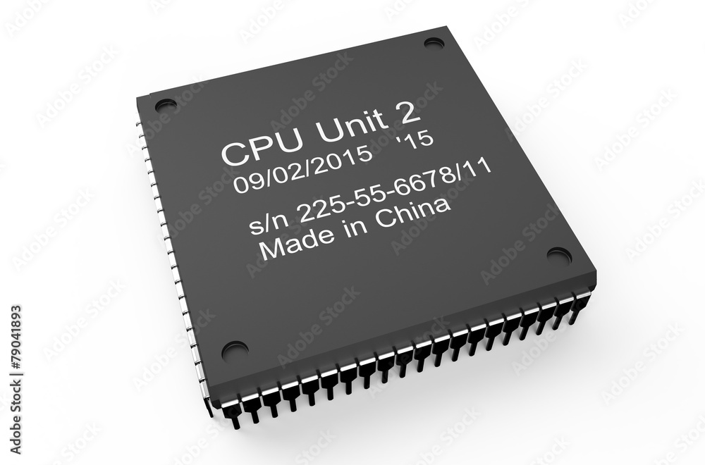 Poster computer microchip