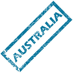 Australia rubber stamp