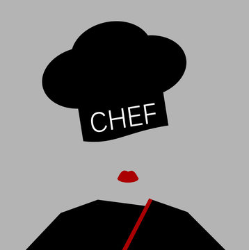 Female Chef Wearing Lipstick