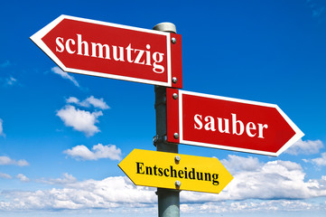 schmutzig oder sauber