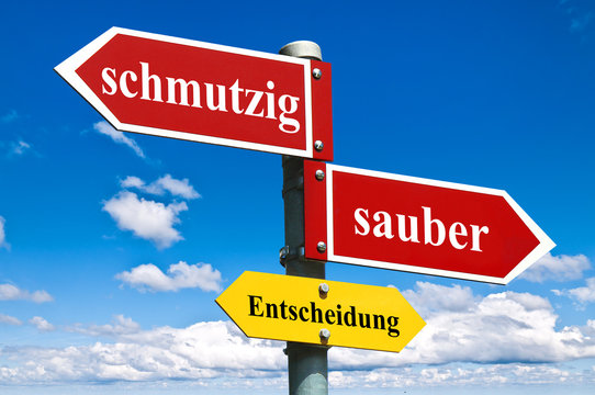 schmutzig oder sauber