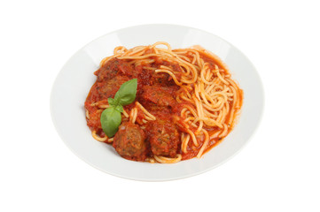 Spaghetti and meatballs