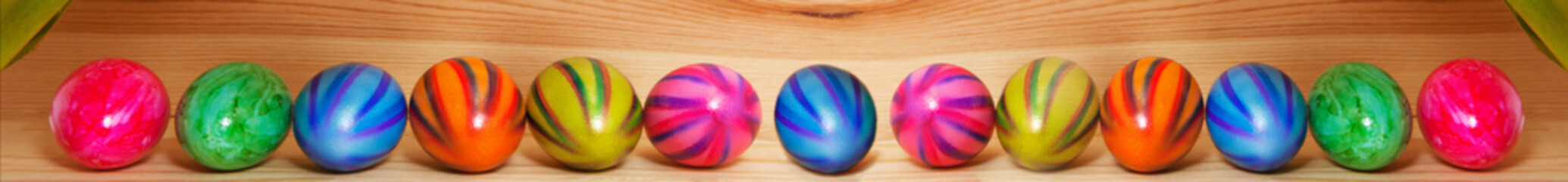 Colorful Easter eggs.