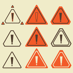 exclamation icon set
