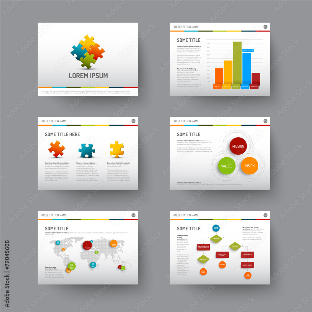 Poster template for presentation slides