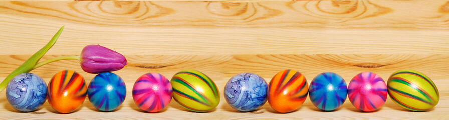 Colorful Easter eggs.
