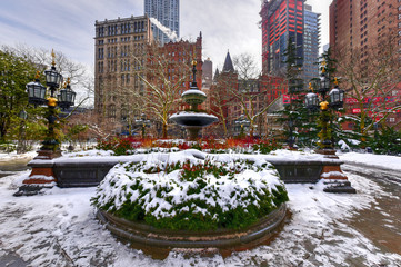City Hall Park Fountain - New York City