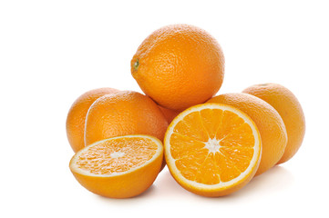 Orange fruit isolated on white background