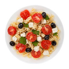 Salad pasta isolated