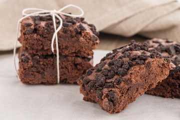 Tasty chocolate brownies