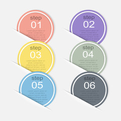 Vector colorful info graphics for your business presentations.