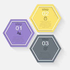 Vector colorful info graphics for your business presentations.