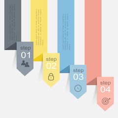 Vector colorful info graphics for your business presentations.