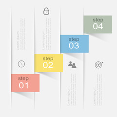 Vector colorful info graphics for your business presentations.