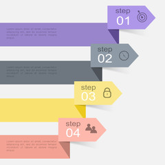 Vector colorful info graphics for your business presentations.