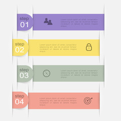 Vector colorful info graphics for your business presentations.