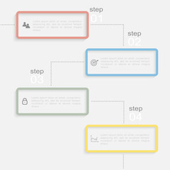 Vector colorful info graphics for your business presentations.