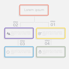 Vector colorful info graphics for your business presentations.