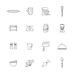 Bakery set vector.