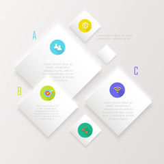 Abstract digital illustration Infographic.