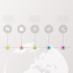 Abstract digital illustration Infographic.