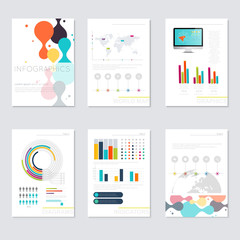Set of Timeline Infographic Design Templates.