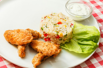 rice with chicken