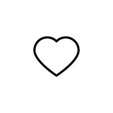 Heart Trendy Thin Line Icon
