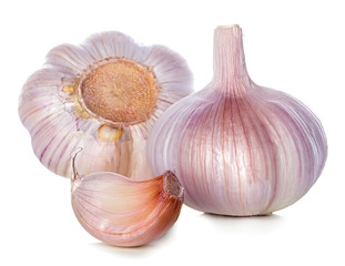 Garlic isolated on white background