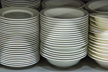 Plates in the store