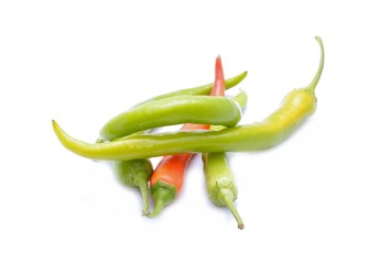 Chili pepper isolated on white background